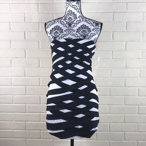 Nordstrom Black Pathway Dot  Mini Dress